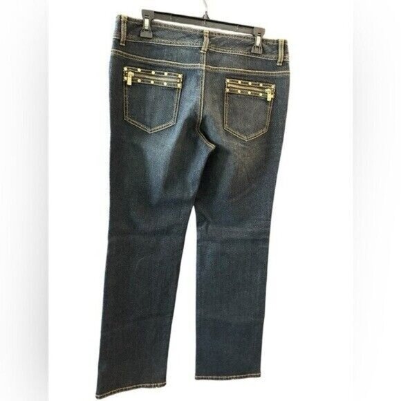 Michael Kors lower rise boy cut jeans size 10 NWT - Picture 2 of 6
